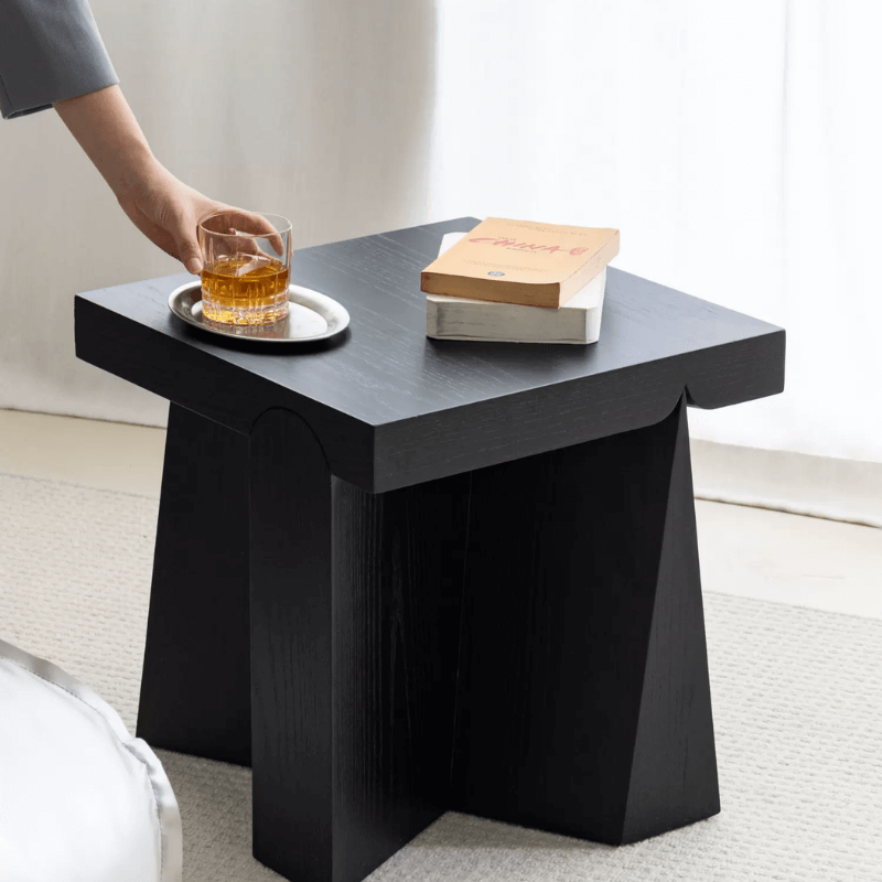 โต๊ะข้าง DEEPWOOD รุ่น BROX สีดำ